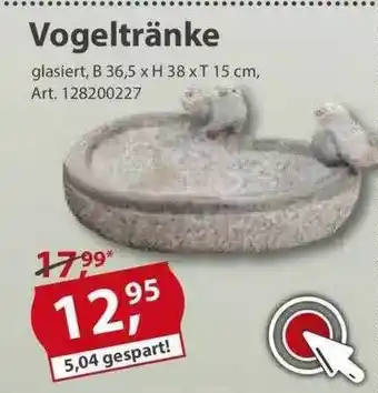 Sonderpreis Baumarkt Vogeltränke Angebot