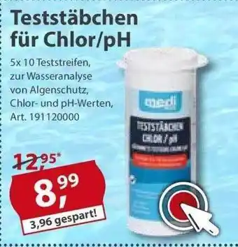 Sonderpreis Baumarkt Testtäbchen Für Chlor Ph Angebot