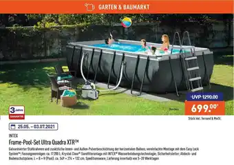 Aldi Nord Intex Frame Pool Set Ultra Quadra XTR Angebot