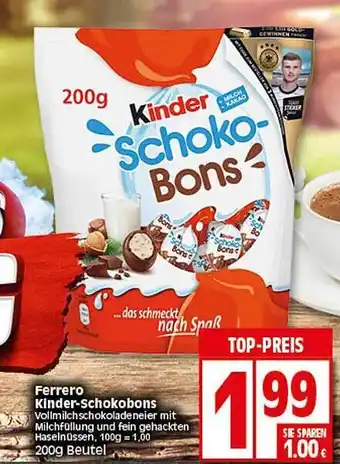 Elli Markt Ferrero Kinder Schokobons 200g Beutel Angebot