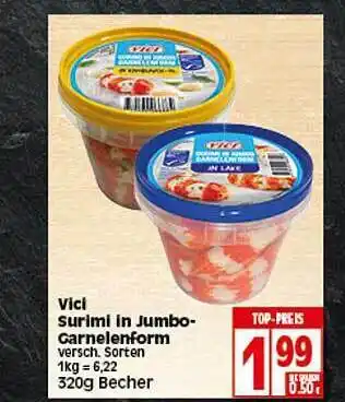 Elli Markt Vici Surimi In Jumbo Garnelenform 320g Becher Angebot