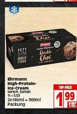 Elli Markt Ehrmann High Protein Ice Cream 2x180ml Angebot