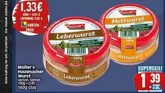 Elli Markt Müller's Hausmacher Wurst 160g Angebot