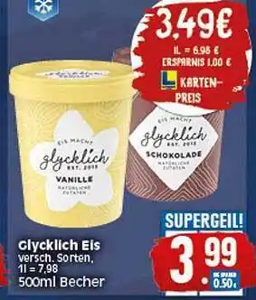 Elli Markt Glycklich Eis 500ml Becher Angebot