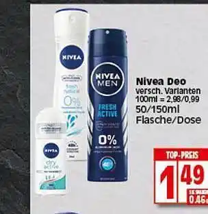 Elli Markt Nivea Deo 50/150ml Angebot