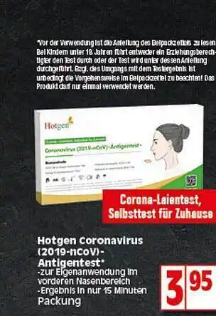 Elli Markt Hotgen Coronavirus (2019-ncov) Antigentest Angebot