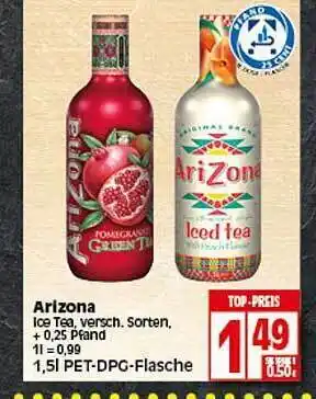 Elli Markt Arizona Ice Tea 1,5L Angebot