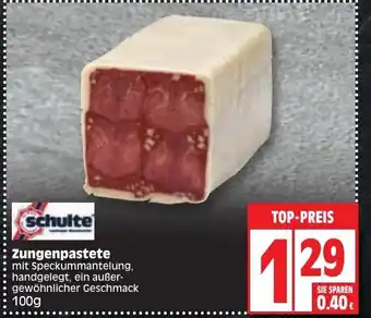 Edeka Schulte Zungenpastete 100g Angebot