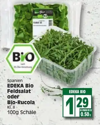 Edeka Edeka Bio Feldsalat oder Bio Rucola 100g Angebot