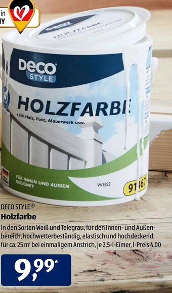 Aldi Süd Deco Style Holzfarbe Angebot