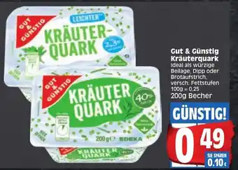 Edeka Gut & Günstig Kräuterquark 200g Becher Angebot