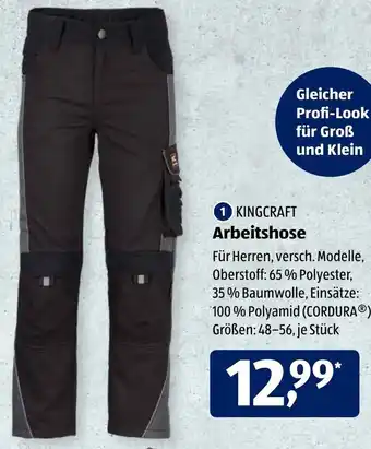 Aldi Süd Kingcraft Arbeitshose Angebot