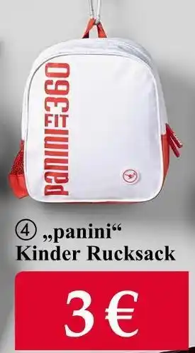 Woolworth Panini kinder rucksack Angebot