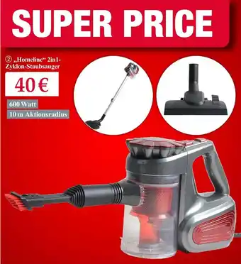 Woolworth „homeline“ 2in1-zyklon-staubsauger Angebot