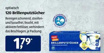 Aldi Süd Optiwisch 120 Brillenputztücher Angebot