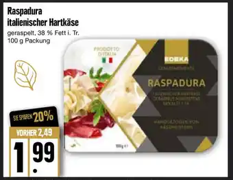 Edeka Edeka Raspadura Italienischer Hartkäse 100g Packung Angebot