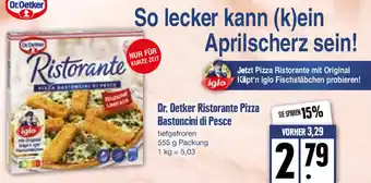 Edeka Dr. Oetker Ristorante Pizza Bastoncini Di Pesce 555g Packung Angebot