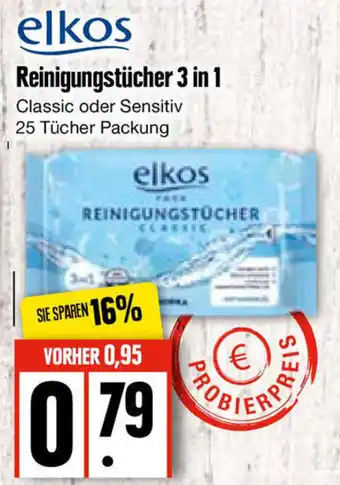 Edeka Elkos Reinigungstücher 3 in 1 Angebot