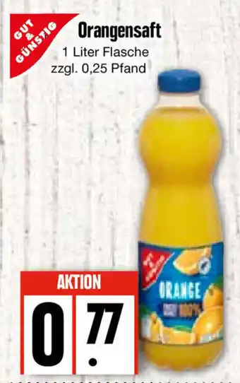 Edeka Gut & Günstig Orangensaft 1L Flasche Angebot