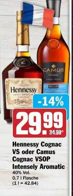 Hit Hennessy Cognac Vs Camus Cognac Vsop Intensely Aromatic Angebot