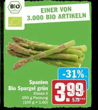 Hit Spanien Bio Spargel Grün Angebot