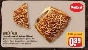 REWE Brot & Mehr Laugendreieck Mit Nudossi-füllung Angebot