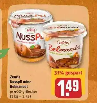 REWE Zentis Nusspli Oder Belmandel Angebot