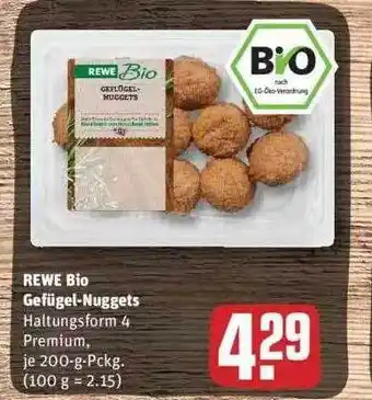 REWE Rewe Bio Geflügel-nuggets Angebot