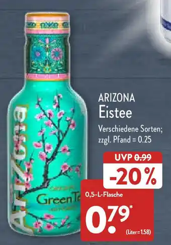 Aldi Nord Arizona Eistee 0,5L Flasche Angebot