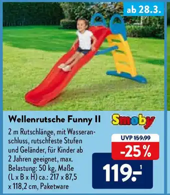 Aldi Nord Smoby Wellenrutsche Funny II Angebot