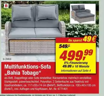 toom Baumarkt Multifunktions-sofa „bahia Tobago“ Angebot