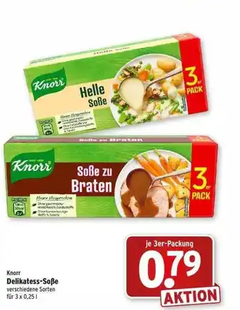 Wasgau Knorr Delikatess-soße Angebot