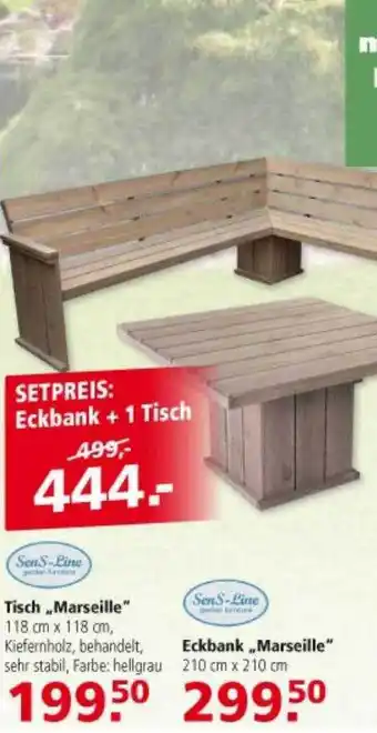 Multi Markt Sens-line Eckbank Oder Tisch „marseille“ Angebot