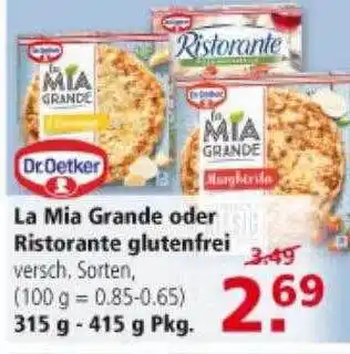 Multi Markt Dr Oetker La Mia Grande Oder Ristorante Glutenfrei Angebot