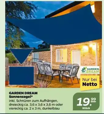 NETTO Garden Dream Sonnensegel Angebot