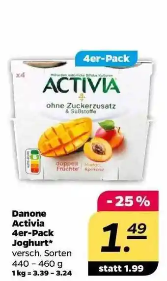 NETTO Danone Activia 4er-pack Joghurt Angebot