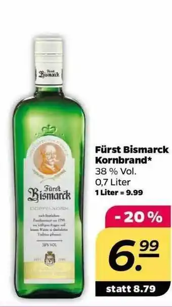 NETTO Fürst Bismarck Kornbrand Angebot