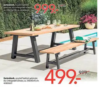 Schaffrath Gartenbank Oder Gartentisch Angebot