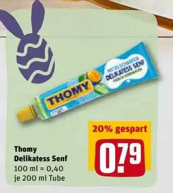 REWE Kaufpark Thomy Delikatess Senf Angebot