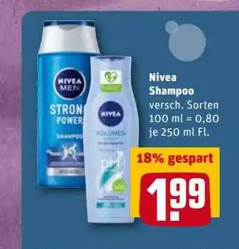 REWE Kaufpark Nivea Shampoo Angebot