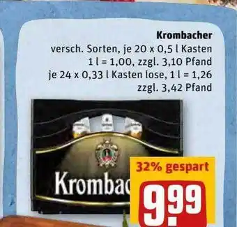 REWE Kaufpark Krombacher Angebot