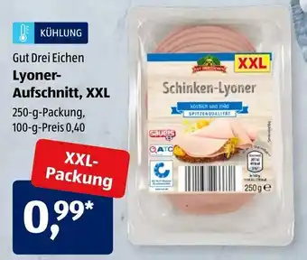 Aldi Süd Gut Drei Eichen Lyoner Aufschnitt, XXL Angebot