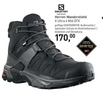 Intersport Hübner Salomon Herren Wanderstiefel X Ultra 4 Mid GTX Angebot