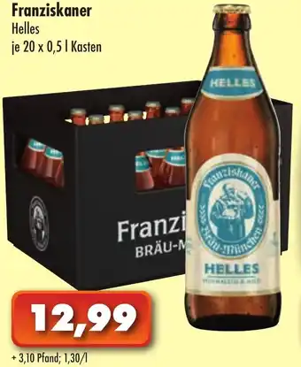 Lösch Depot Franziskaner Helles 20x0,5L Angebot