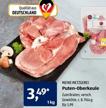 Aldi Süd Meine Metzgerei Puten Oberkeule 1 kg Angebot