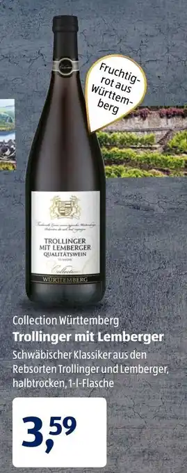 Aldi Süd Trollinger mit Lemberger 1 L Angebot