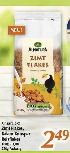 inkoop Alnatura Bio Zimt Flakes Kakao Knusper Reisflakes Angebot