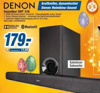 expert Octomedia Denon Soundbar DHT 316 Angebot