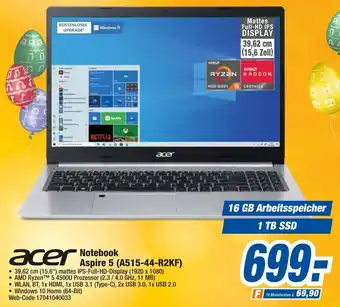 expert Octomedia Acer Notebook Aspire 5 (A515-44-R2KF) Angebot