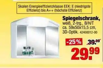 SB Lagerkauf Spiegelschrank Angebot